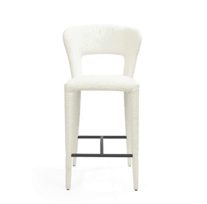 Pari I Bar Stool - Chex Polar Bouclé Tommy Franks 1