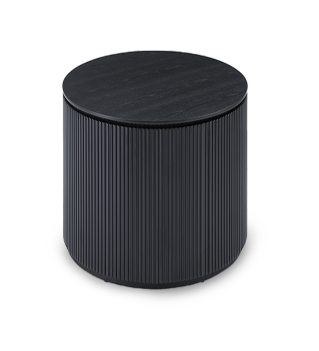Costine Round Side Table - Black Tommy Franks 1