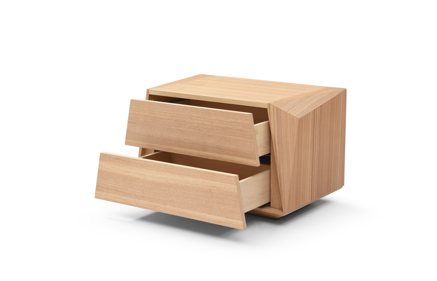 Madon Wide Bedside Table - Ash Oak Tommy Franks 3