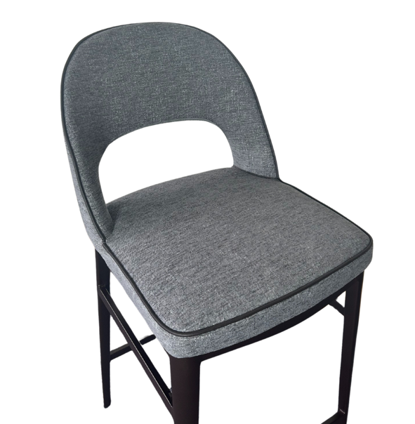 Verna Bar Stool - Enzimi Dark Grey & Dark Bronze Tommy Franks 2