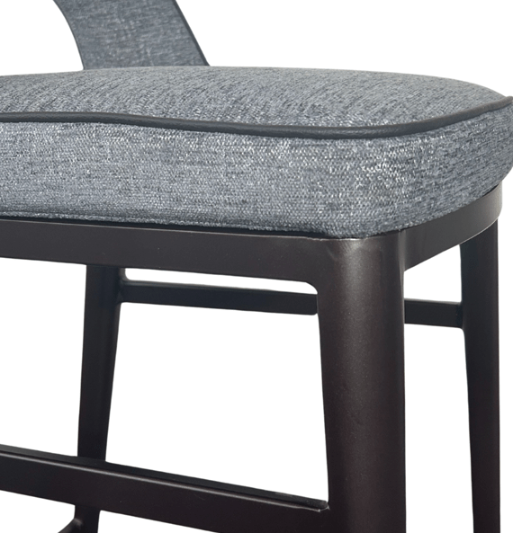 Verna Bar Stool - Enzimi Dark Grey & Dark Bronze Tommy Franks 4