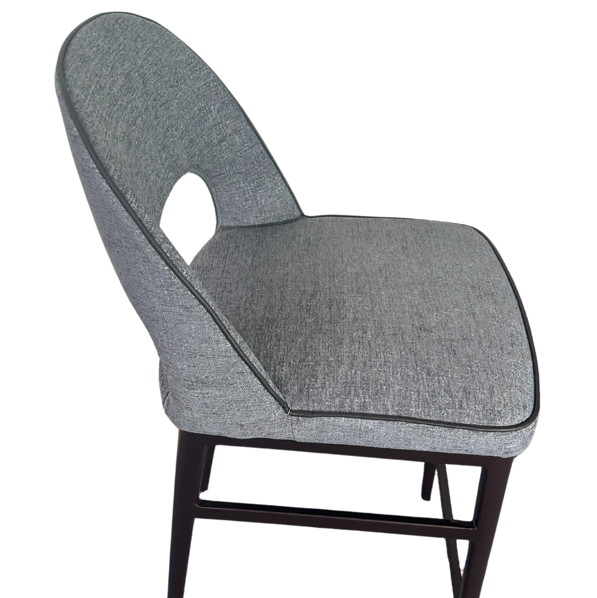 Verna Bar Stool - Enzimi Dark Grey & Dark Bronze Tommy Franks 3