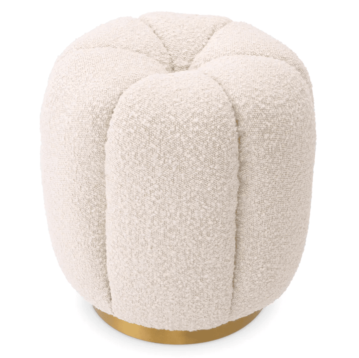 Orchanic Bouclé Stool - Cream Eichholtz 2