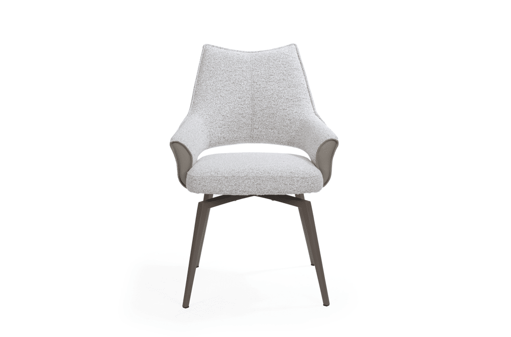 Flores Swivel Dining Chair - Grey Tommy Franks 1
