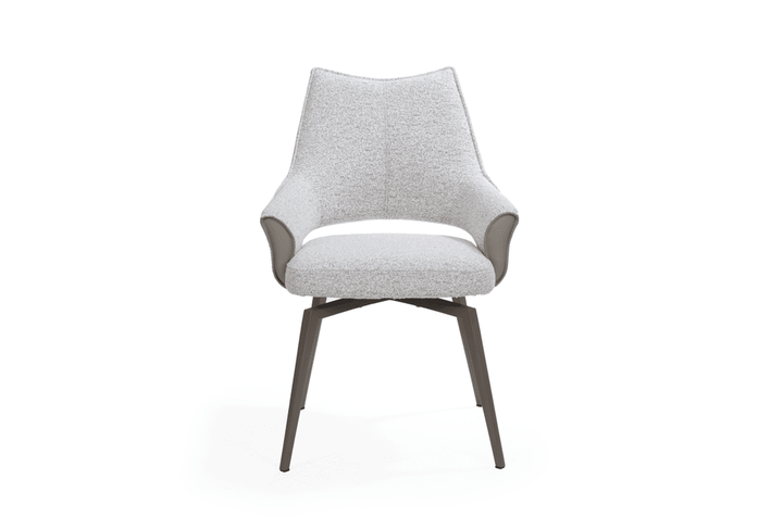 Flores Swivel Dining Chair - Grey Tommy Franks 1
