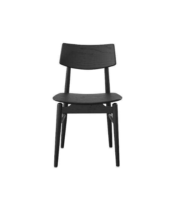 Mono Solid Oak Dining Chair - Matte Black Tommy Franks 1