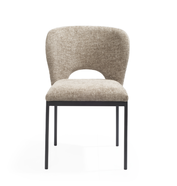 Wolfie Set of 2 Dining Chairs -Taupe Tommy Franks 1