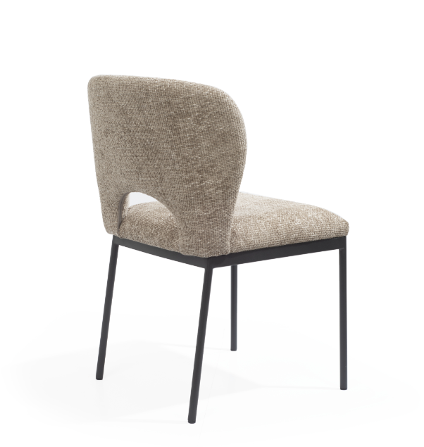 Wolfie Set of 2 Dining Chairs -Taupe Tommy Franks 5