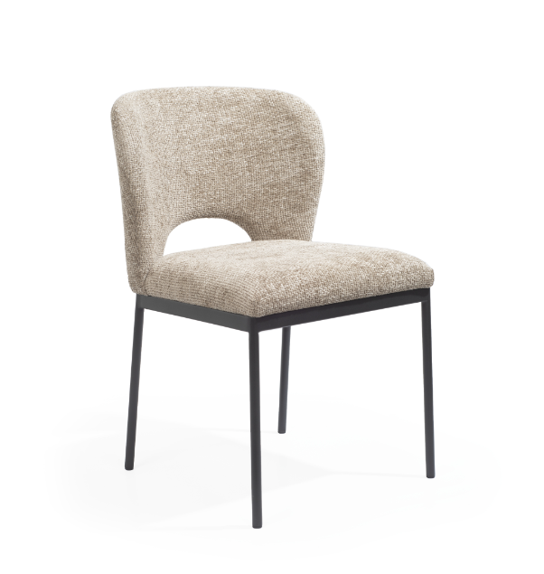 Wolfie Set of 2 Dining Chairs -Taupe Tommy Franks 4
