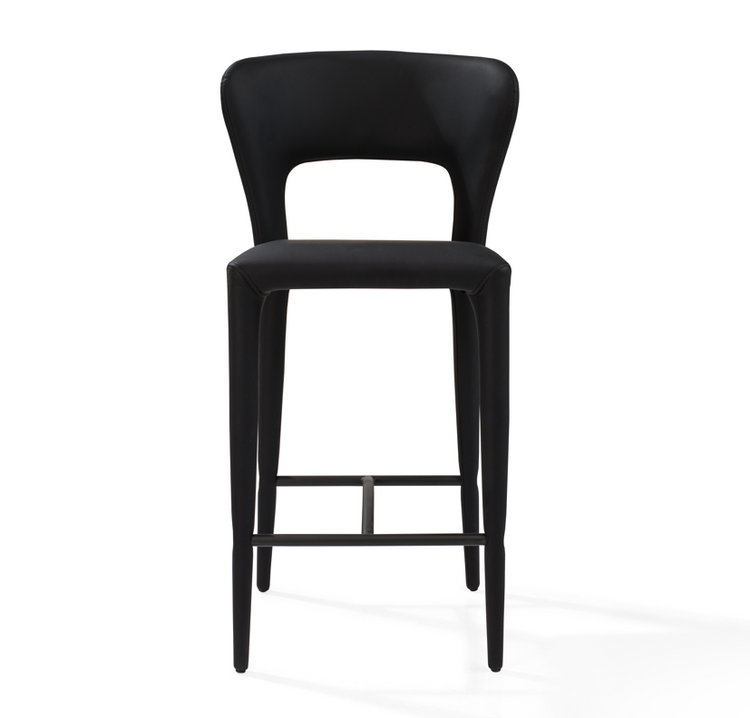 Pari I Bar Stool - Mustang Black Tommy Franks 1