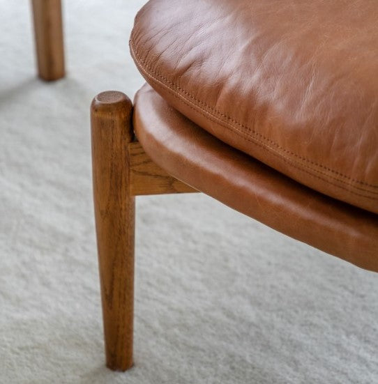 Datsun Footstool - Antique Brown GalleryDirect 3