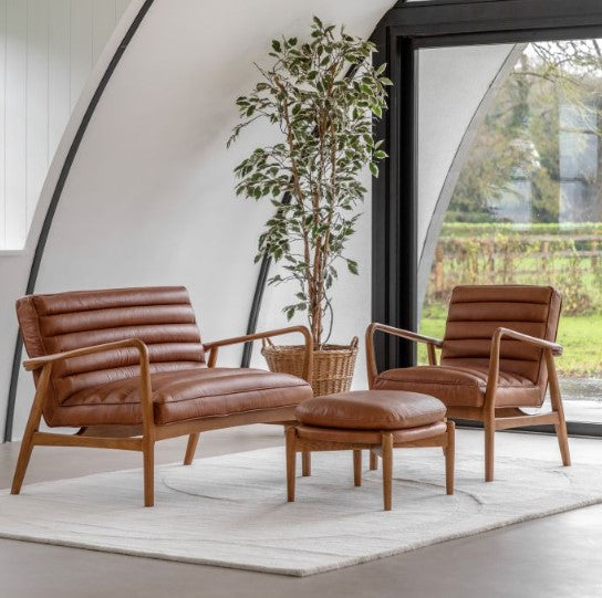 Datsun Footstool - Antique Brown GalleryDirect 4