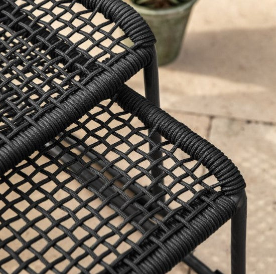 Outdoor Sosana Lounge Chair with Footstool - Black GalleryDS 3