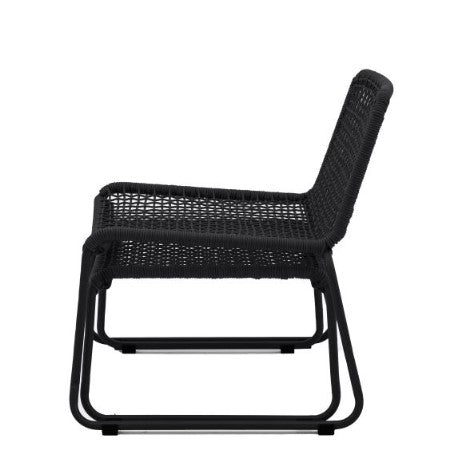 Outdoor Sosana Lounge Chair with Footstool - Black GalleryDS 4
