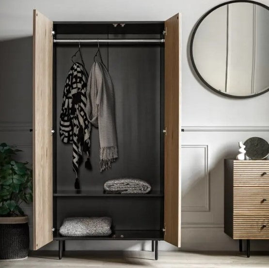 Gallery Interiors Harlow 2 Door Wardrobe GalleryDirect 2