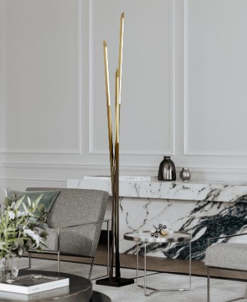 Gansevoort LED Floor Lamp - Gradient Brass Hudson Valley Lighting 2