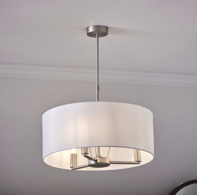 Dani Large 3 Light Pendant Light - Matt Nickel Endon 2