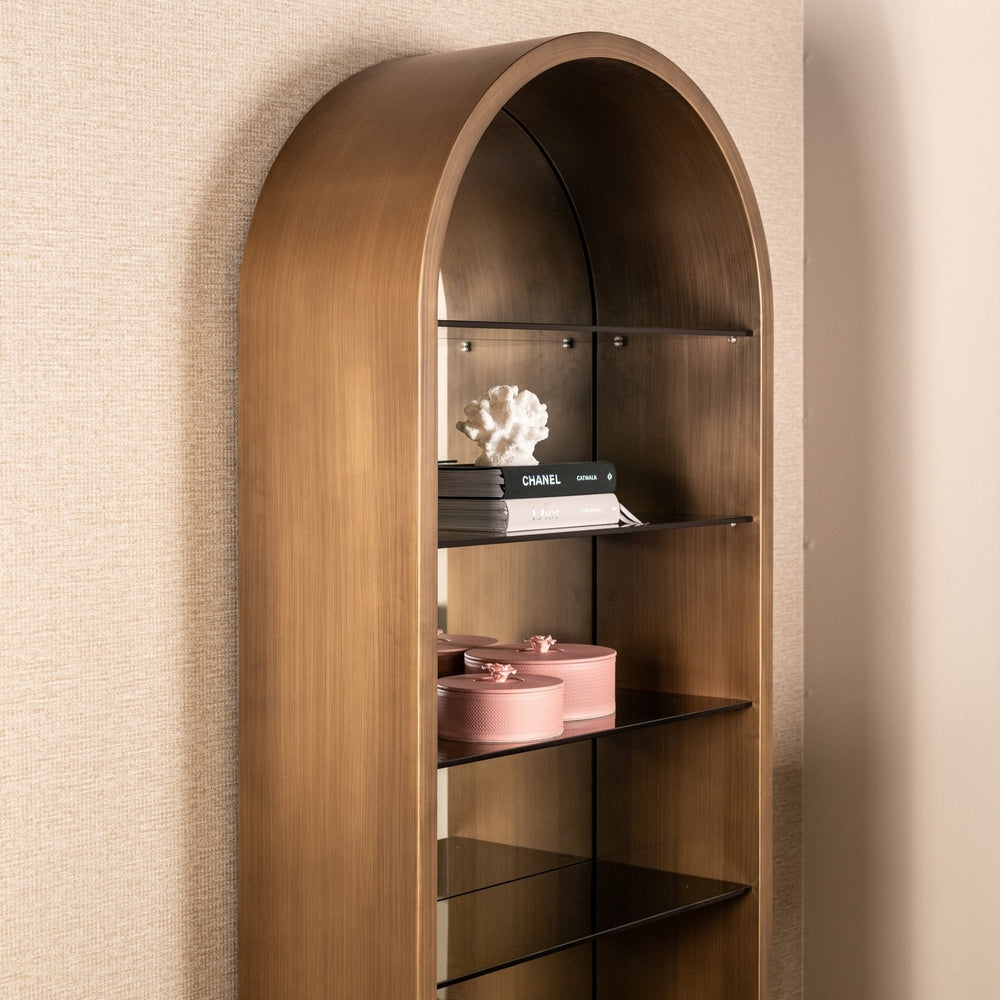 Bowic Display Cabinet - Brushed Gold Richmond 2