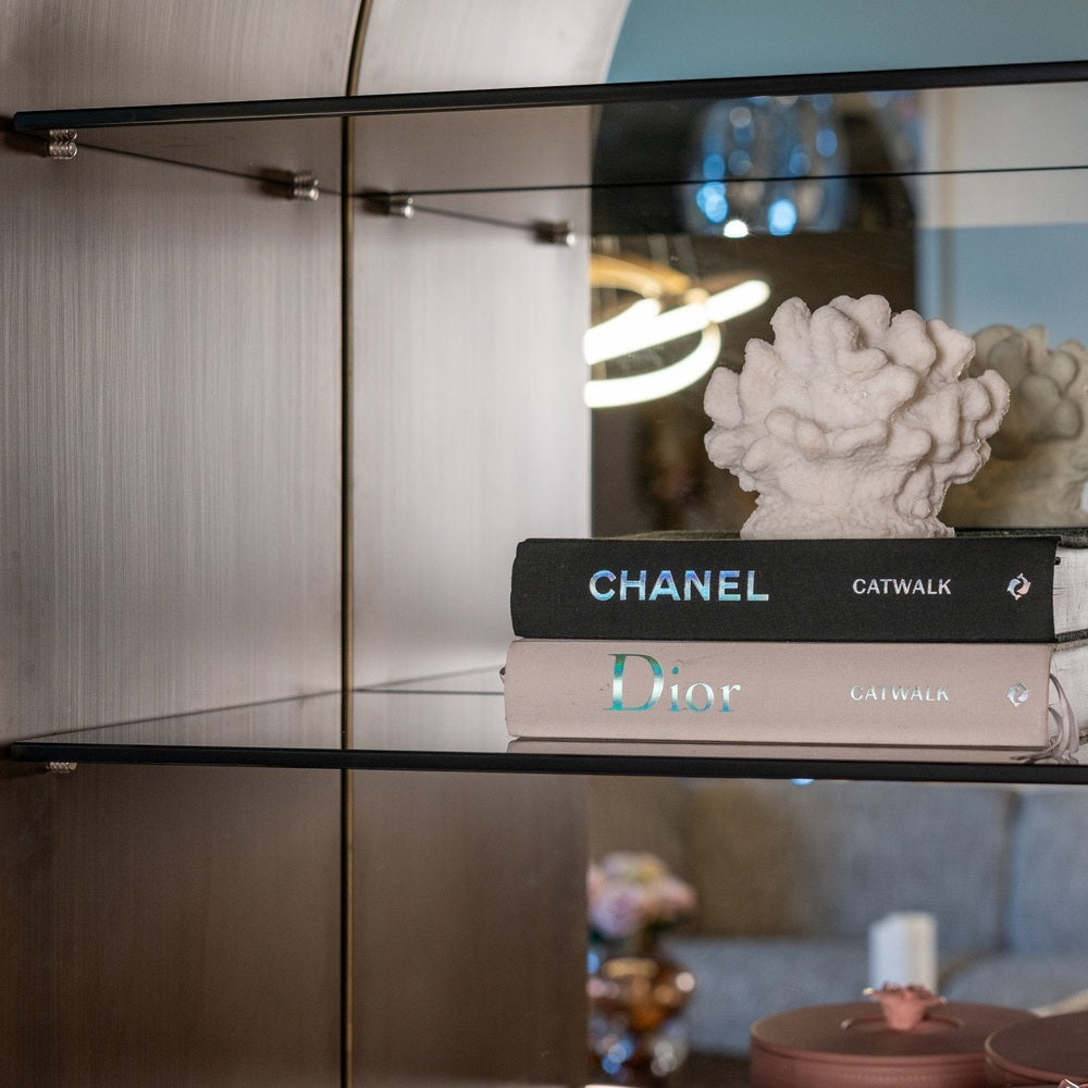 Bowic Display Cabinet - Brushed Gold Richmond 5