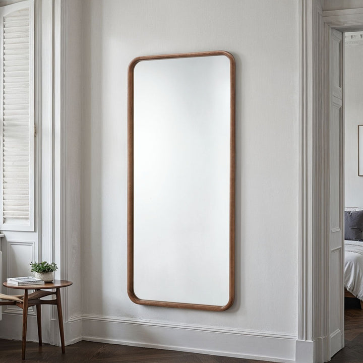 Sherwood Curved Full Length Mirror - Walnut Yearn Mirrors 3