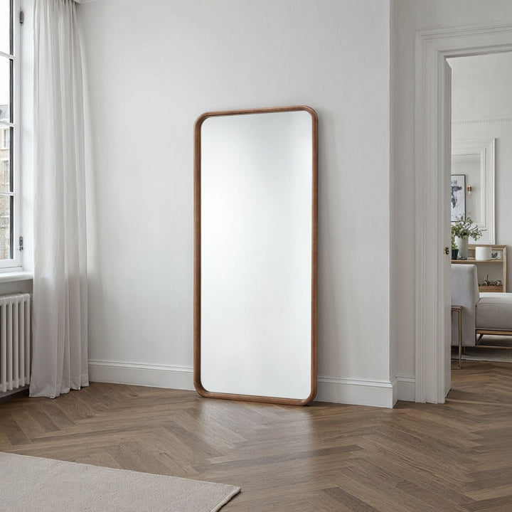 Sherwood Curved Full Length Mirror - Walnut Yearn Mirrors 4