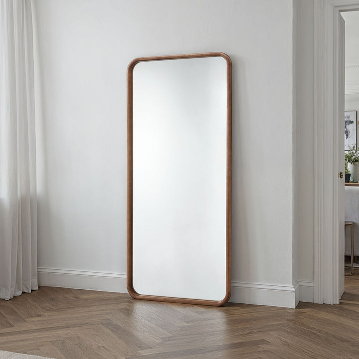 Sherwood Curved Full Length Mirror - Walnut Yearn Mirrors 5