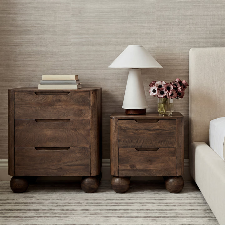 Shae Mango 3 Drawer Chest - Light Brown
