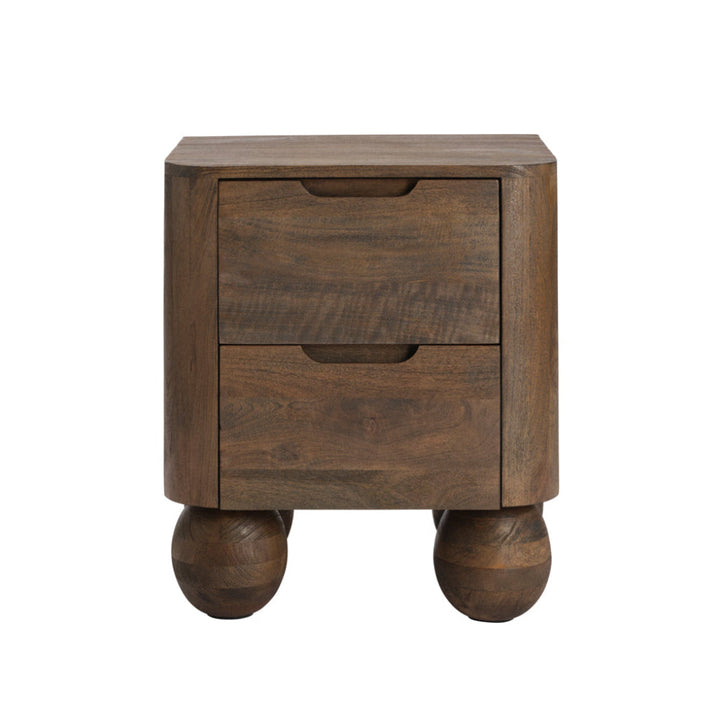 Shae Mango Bedside Cabinet - Light Brown