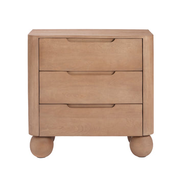 Shae Mango Wood 3 Drawer Chest - Almond