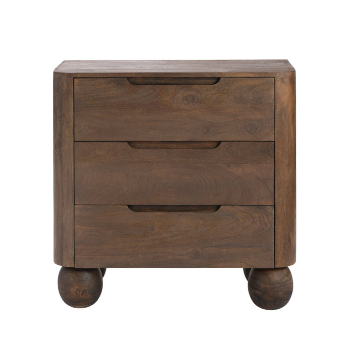 Shae Mango 3 Drawer Chest - Light Brown