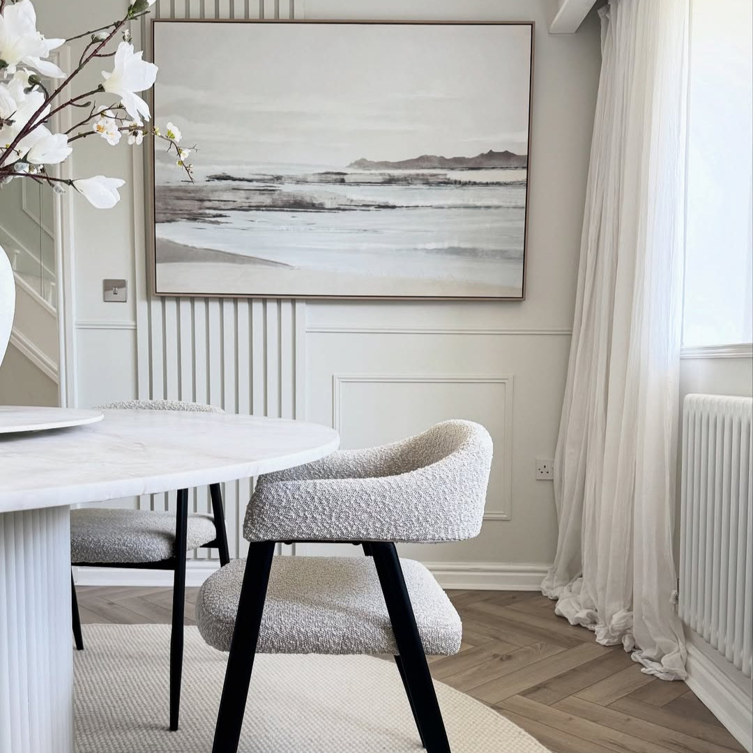 Blurred Seascape Framed Canvas Libra 3