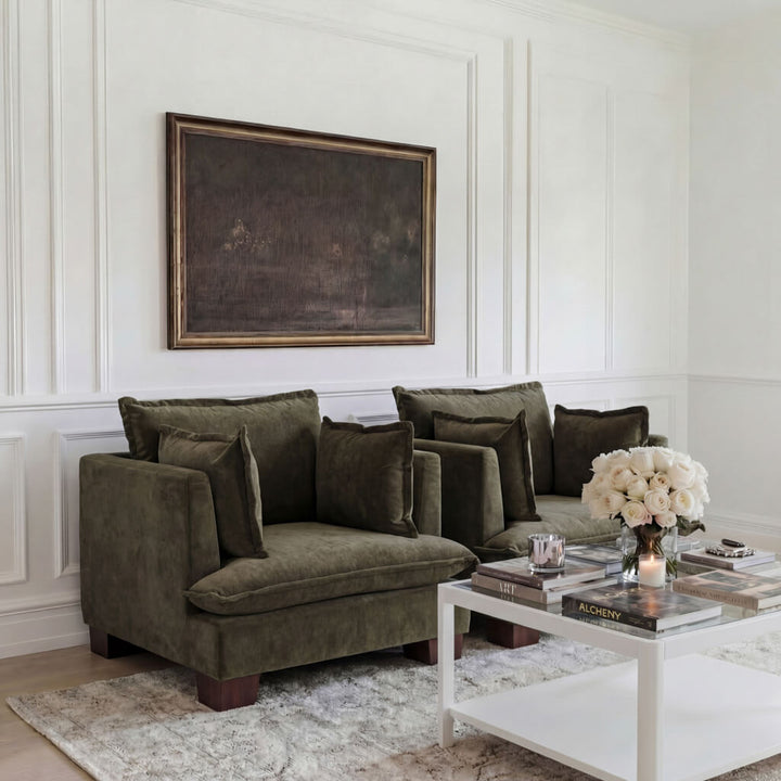 Sutton Armchair - Olive