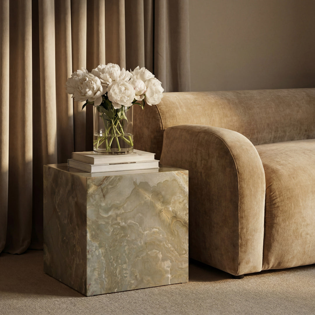 Cece Side Table - Sage Onyx
