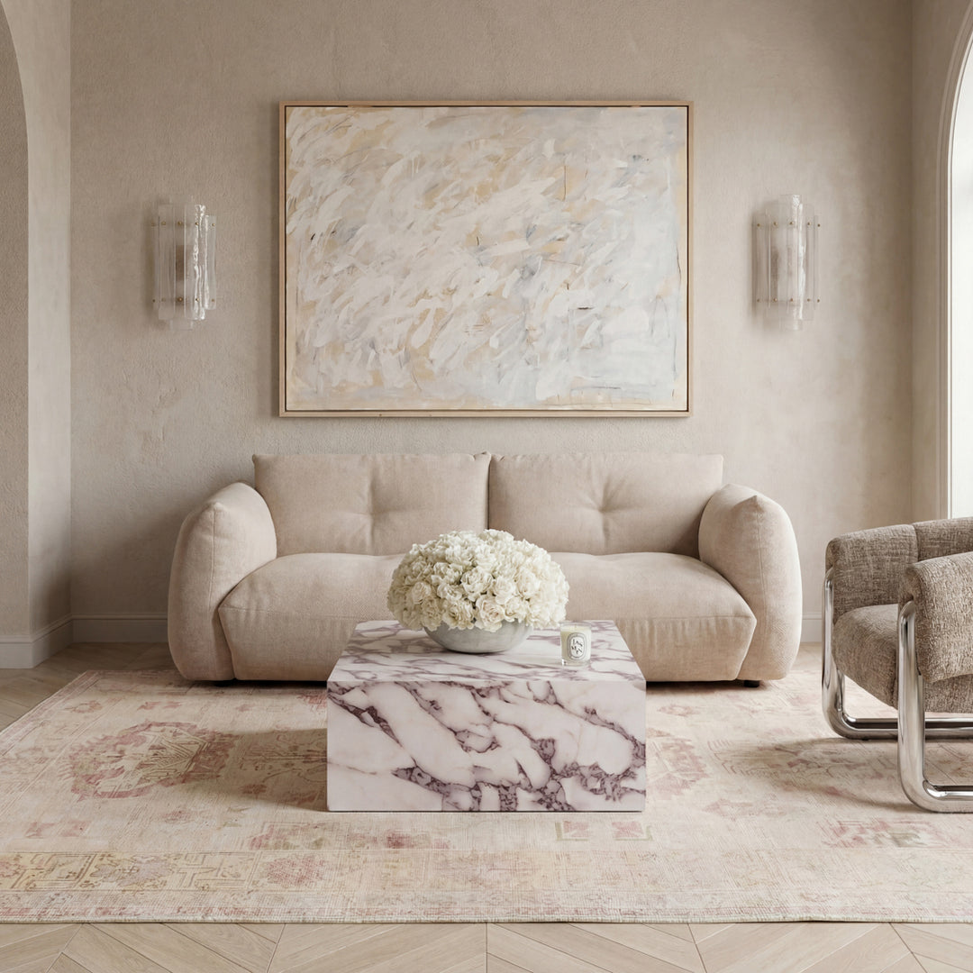 Cece Square Coffee Table - Calacatta Viola