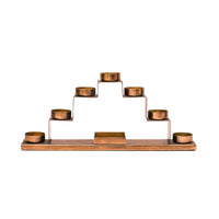 Ivyline Tealight Candle Holder in Antique Brass