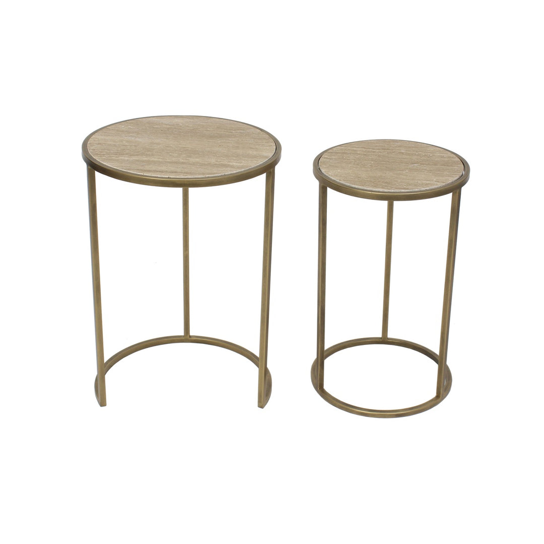 Arlo Nested Side Tables - Tan
