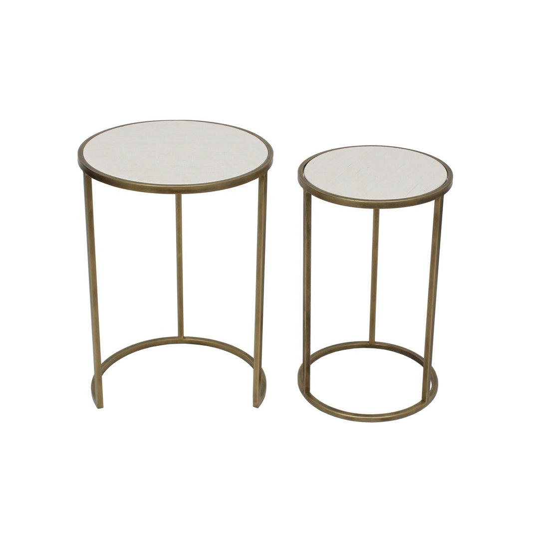 Arlo Nested Side Tables - White