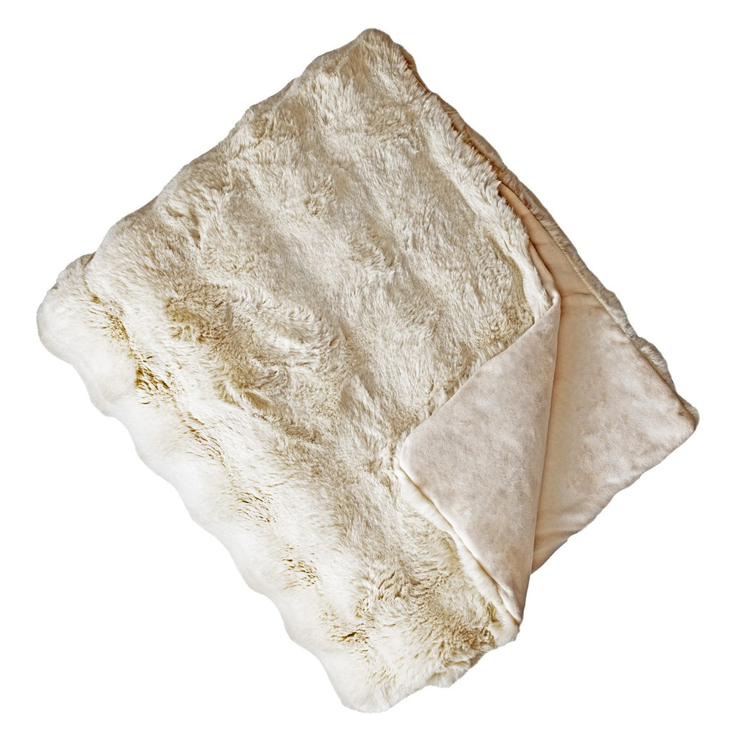 Raffles Faux Fur Throw 150x200cm - Natural Malini 1