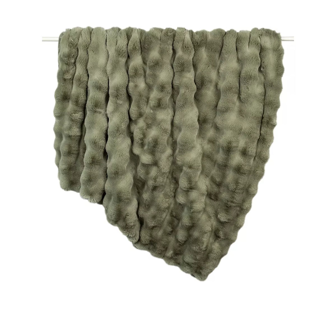 Raffles Faux Fur Throw 150x200cm - Sage