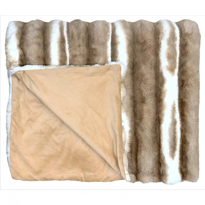 Rutland Faux Fur Throw 150x200cm - Natural