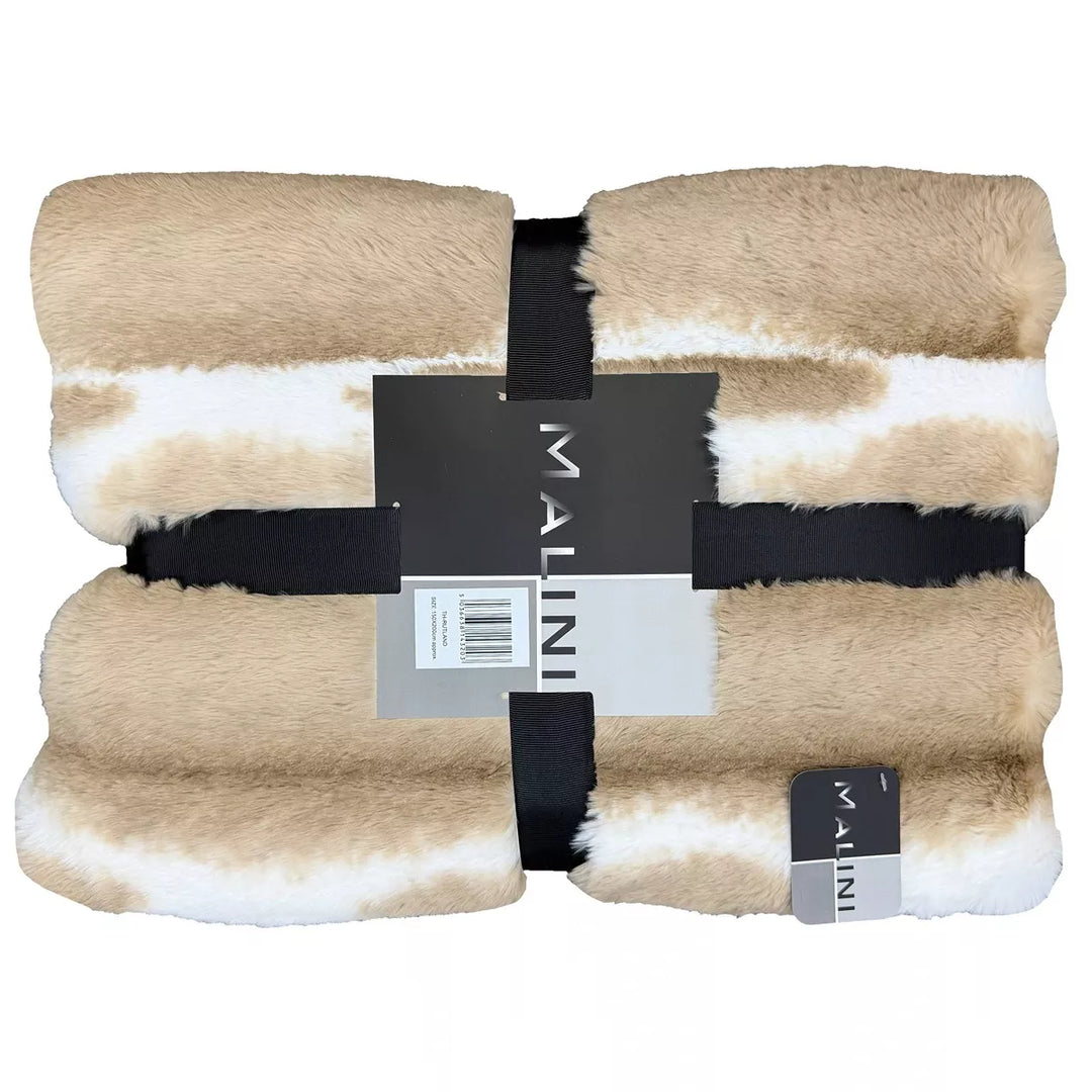 Rutland Faux Fur Throw 150x200cm - Natural