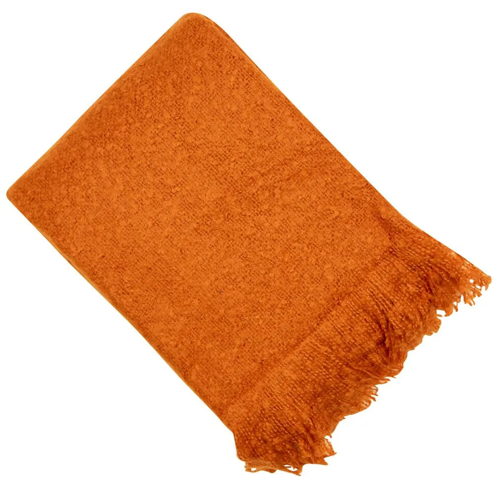 Malini Serena Throw in Rust, Throws & Blankets – Olivia's
