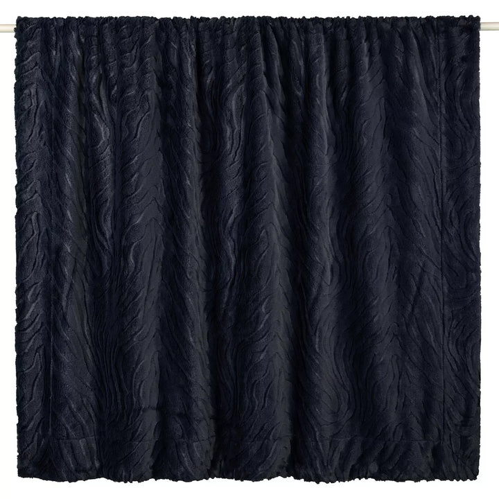 Ziggy Faux Fur Throw 130x170cm - Black
