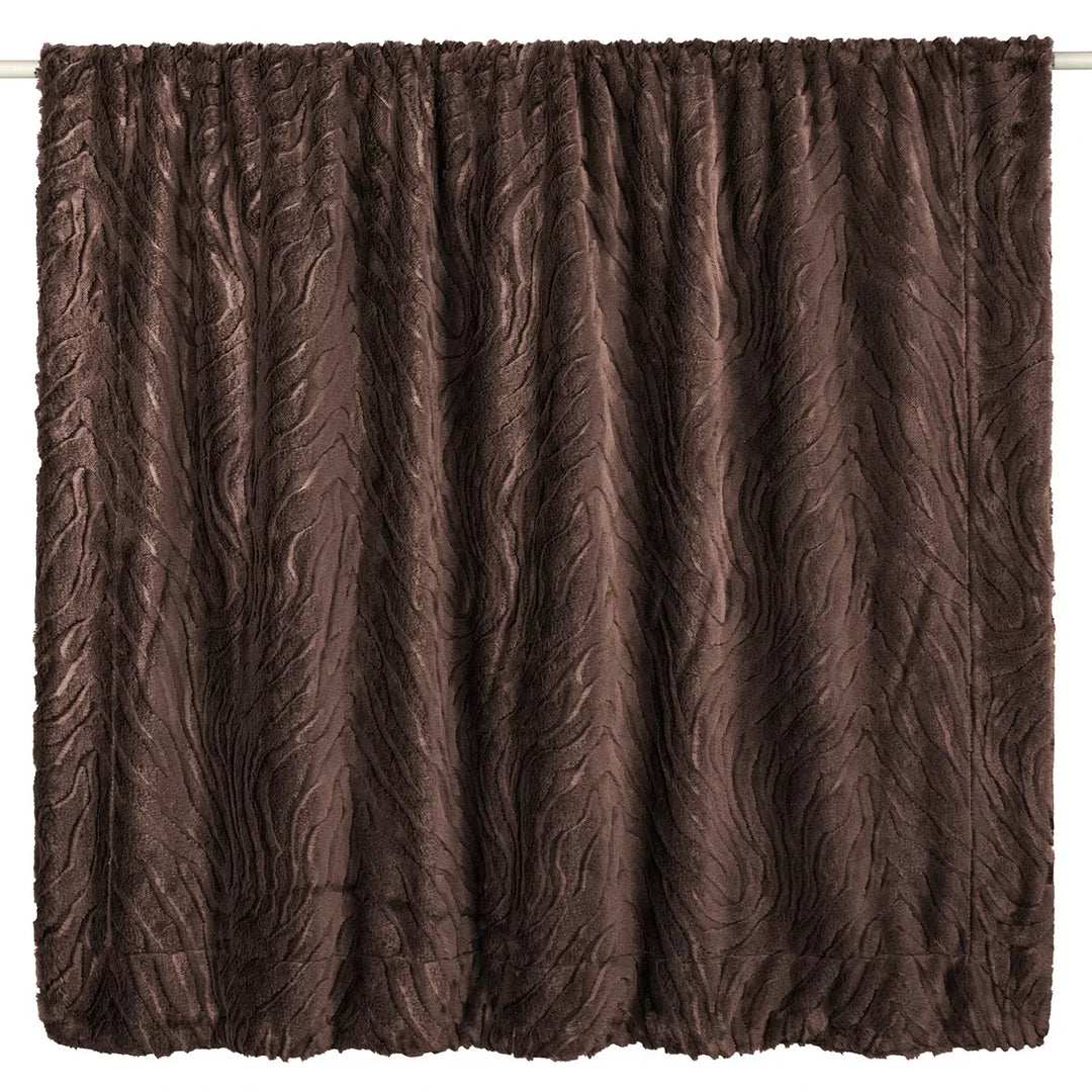 Ziggy Faux Fur Throw 130x170cm - Chocolate