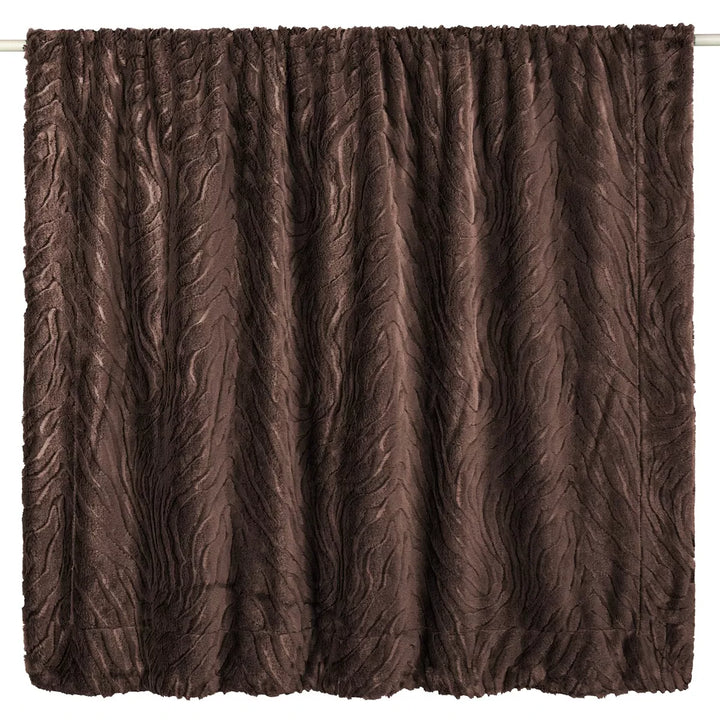 Ziggy Faux Fur Throw 130x170cm - Chocolate