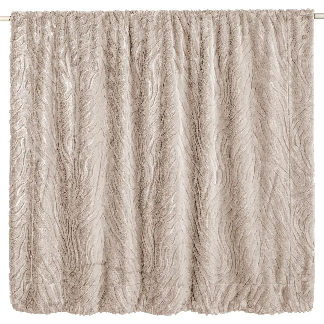 Ziggy Faux Fur Throw 130x170cm - Taupe