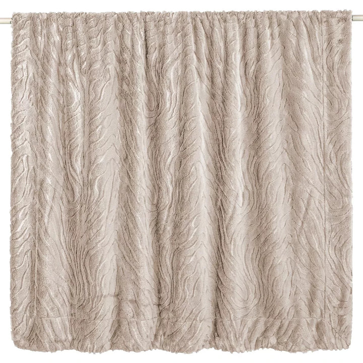 Ziggy Faux Fur Throw 130x170cm - Taupe