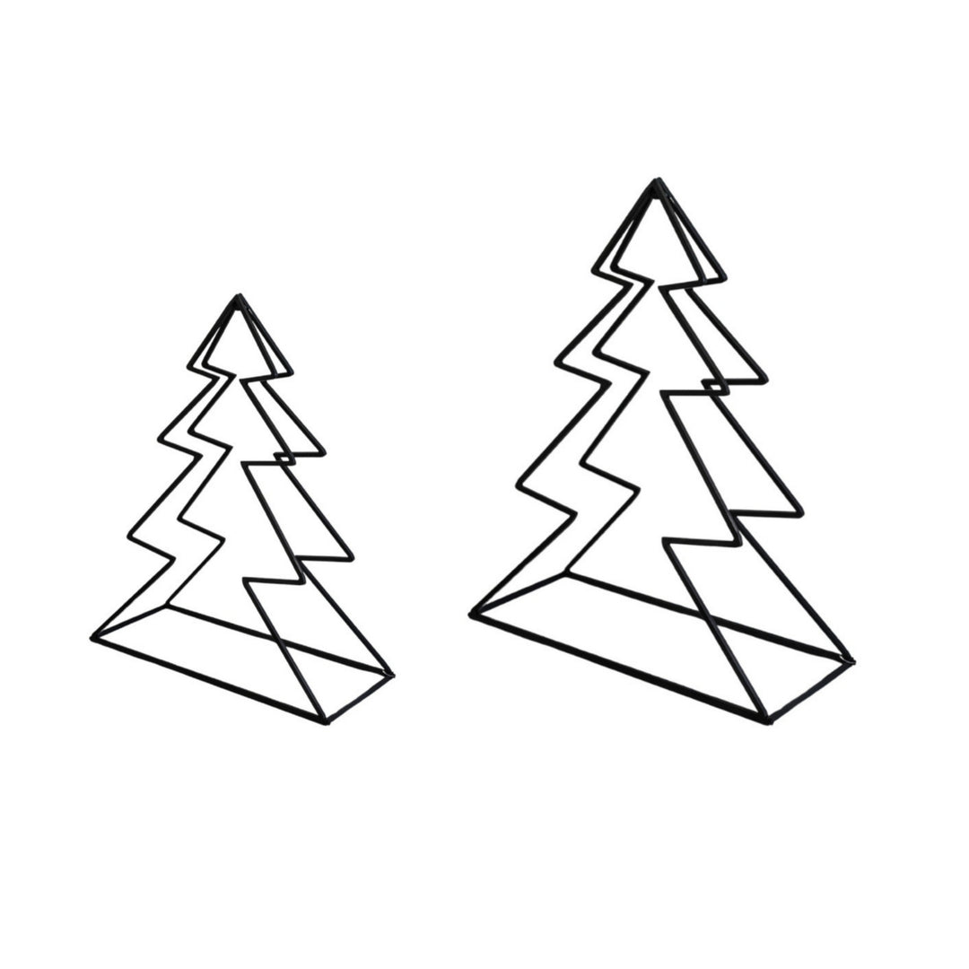 Set of 2 Tree Outline Log Holders Ivyline 2