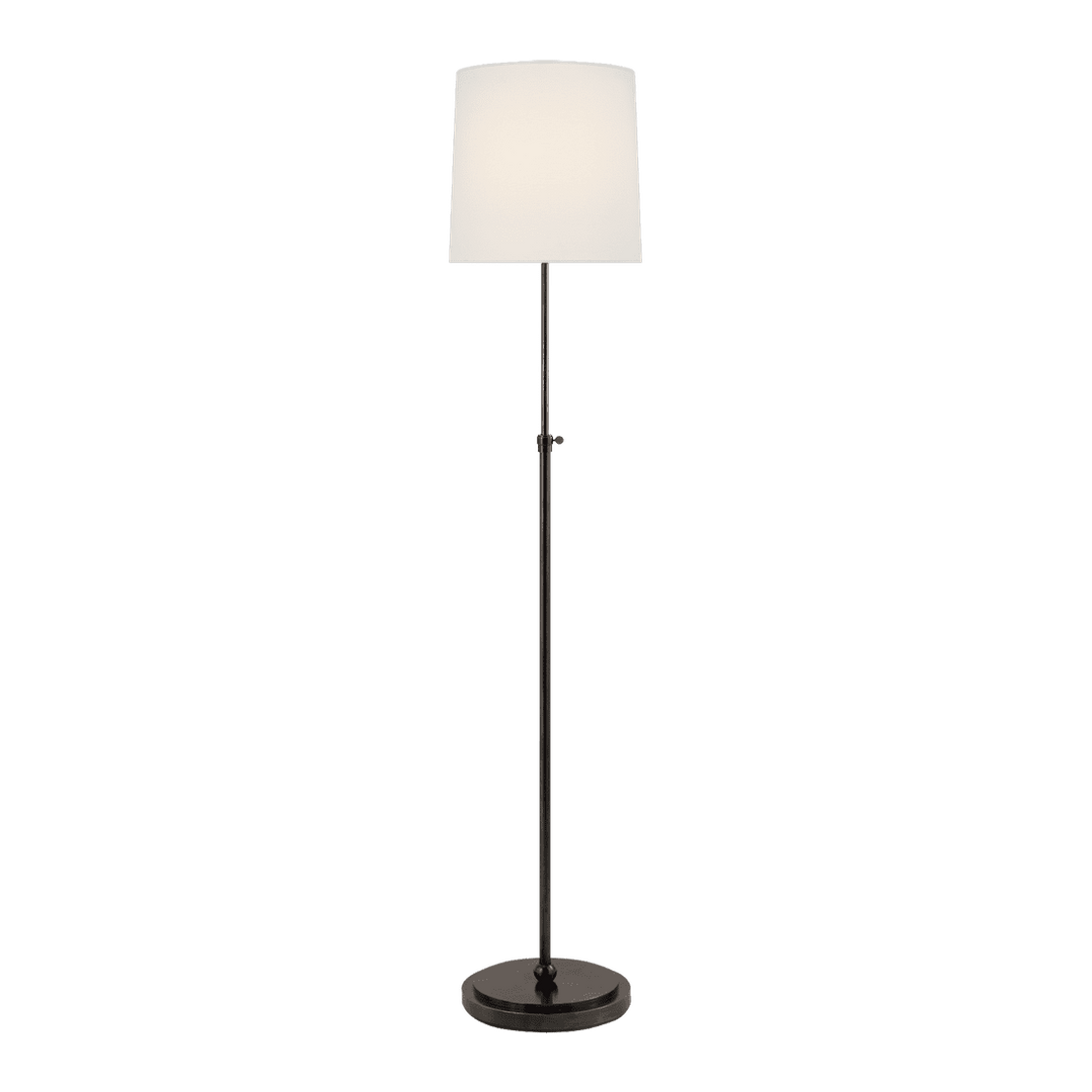 Bryant Floor Lamp - Bronze with Linen Shade Visual Comfort 1