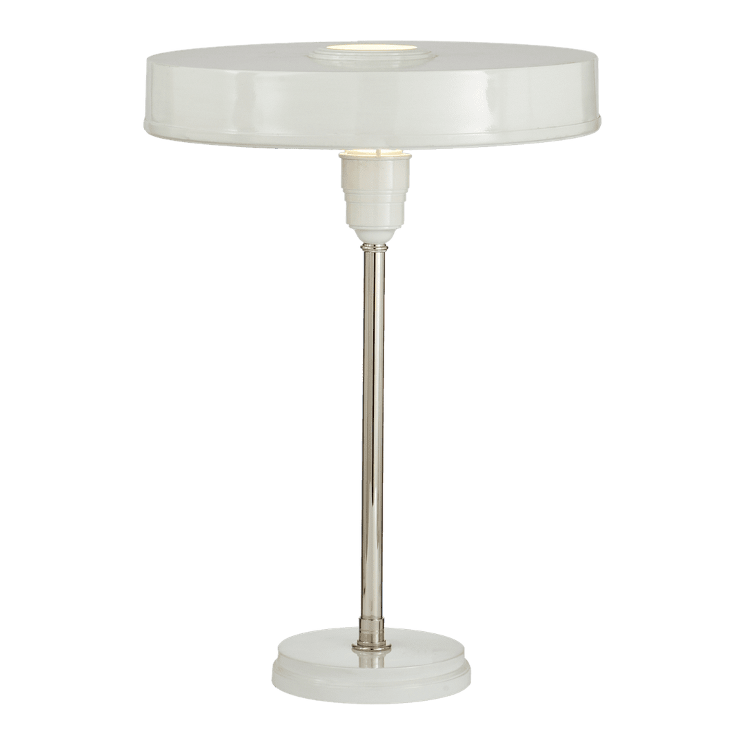 Carlo Table Lamp - Polished Nickel & Antique White Visual Comfort 1